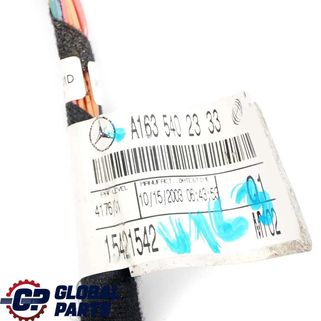  Mercedes-Benz M ML W163 Centre Console Wiring Harness Cable Loom - SKU A1635402333 - Part number A1635402333