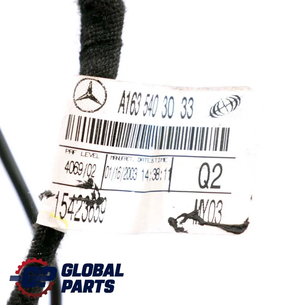 Mercedes-Benz Classe M ML W163 Cablaggio Porta Anteriore Sinistra Dx per con numero di parte A1635403033 Mercedes-Benz Classe M ML W163 Cablaggio Porta Anteriore Sinistra Dx - SKU A1635403033 - Numero di parte A1635403033
