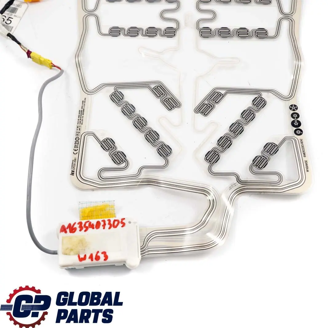 Mercedes-Benz M-Class ML W163 Front Seat Occupancy Sensor Mat to with Part number A1635407305 Mercedes-Benz M-Class ML W163 Front Seat Occupancy Sensor Mat - SKU A1635407305 - Part number A1635407305