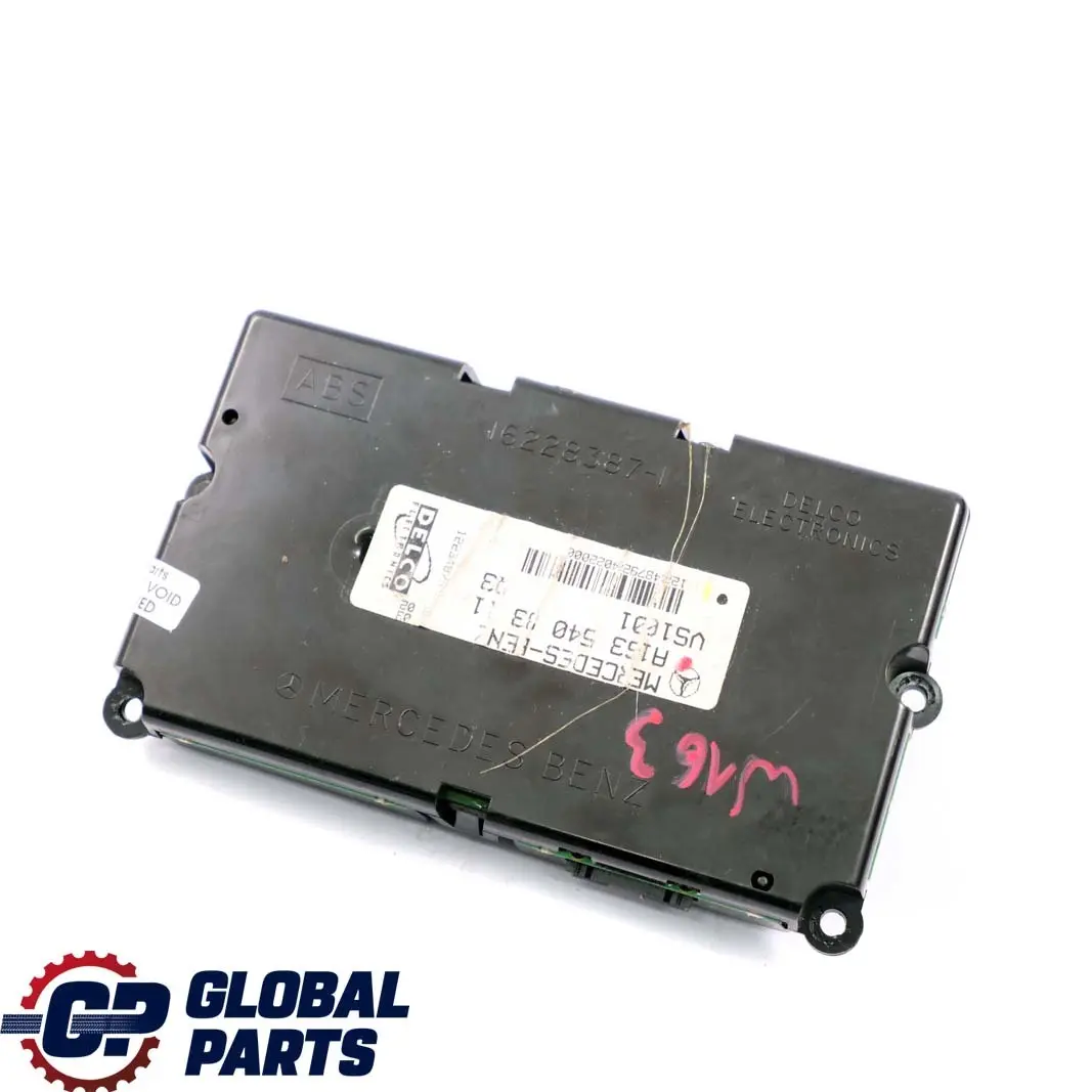 Mercedes-Benz ML W163 Interruptor control sensor movimiento monitor alarma para con número de pieza A1635408311 Mercedes-Benz ML W163 Interruptor control sensor movimiento monitor alarma - SKU A1635408311 - Número de pieza A1635408311