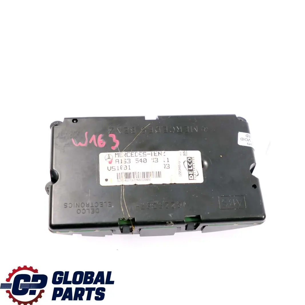 Mercedes-benz M ML W163 Alarme Mouvement Unite Interrupteur pour à propos du numéro de pièce A1635408311 Mercedes-benz M ML W163 Alarme Mouvement Unite Interrupteur - SKU A1635408311 - Numéro de pièce A1635408311