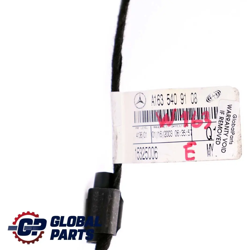 Mercedes-Benz M ML W163 Rear Window Heater Cable Harness Wiring to with Part number A1635409108 Mercedes-Benz M ML W163 Rear Window Heater Cable Harness Wiring - SKU A1635409108 - Part number A1635409108