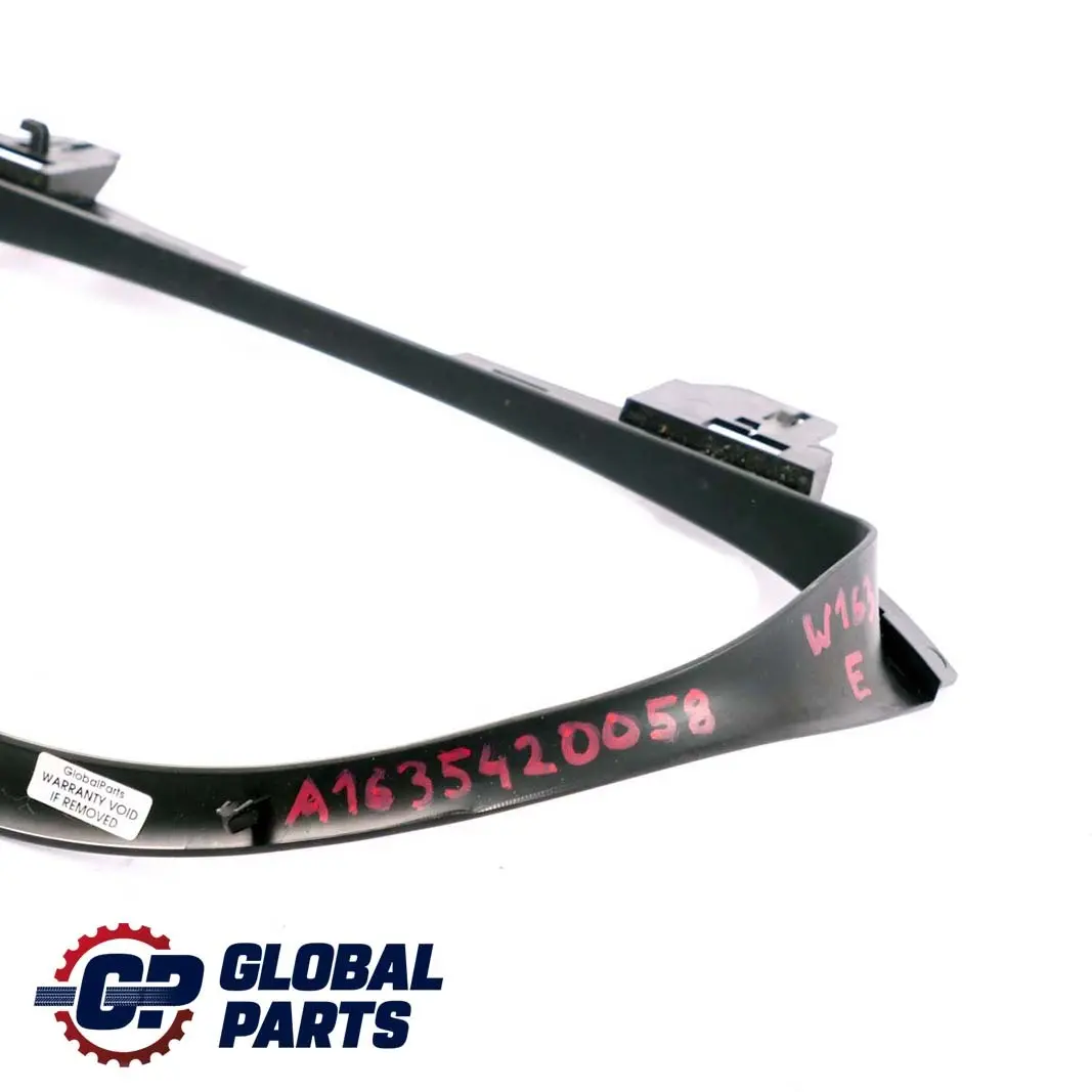 Mercedes-Benz ML-Class W163 Dash Clock Surround Frame Cover Trim to with Part number A1635420058 Mercedes-Benz ML-Class W163 Dash Clock Surround Frame Cover Trim - SKU A1635420058 - Part number A1635420058