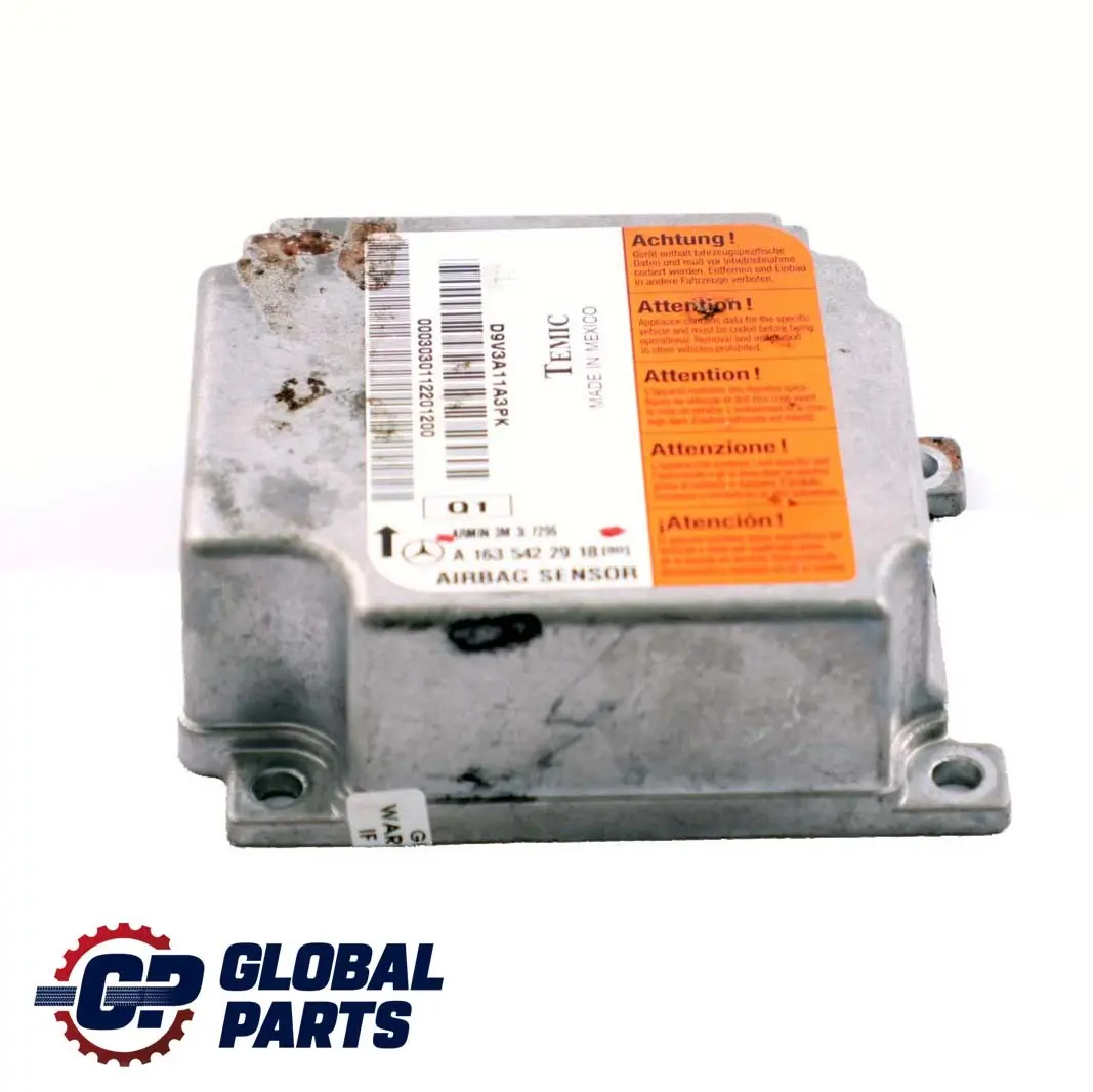 Moduł Sensor Poduszek do Mercedes W163 o numerze A1635422918 Mercedes W163 Moduł Sensor Poduszek - SKU A1635422918 - Numer Części A1635422918