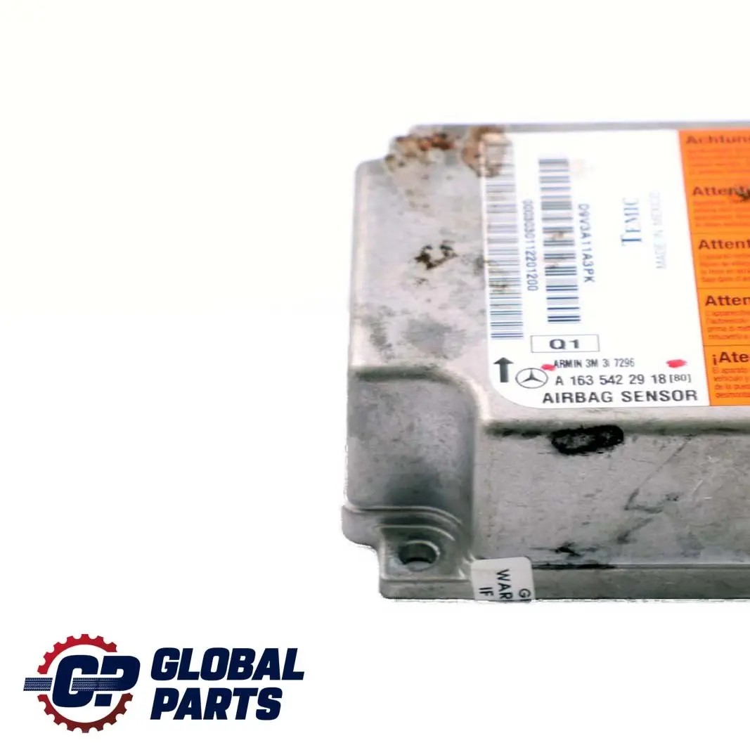 Mercedes W163 Module de l'unité de contrôle du système d'air ECU - SKU A1635422918 - Numéro de pièce A1635422918