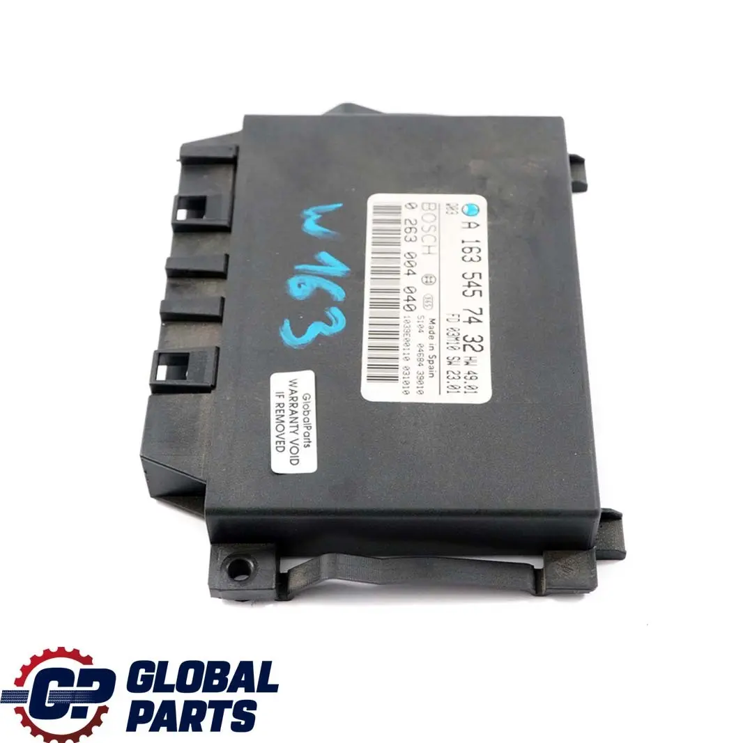 Mercedes-Benz ML W163 Parktronic Parking Control Unit Module to with Part number A1635457432 Mercedes-Benz ML W163 Parktronic Parking Control Unit Module - SKU A1635457432 - Part number A1635457432