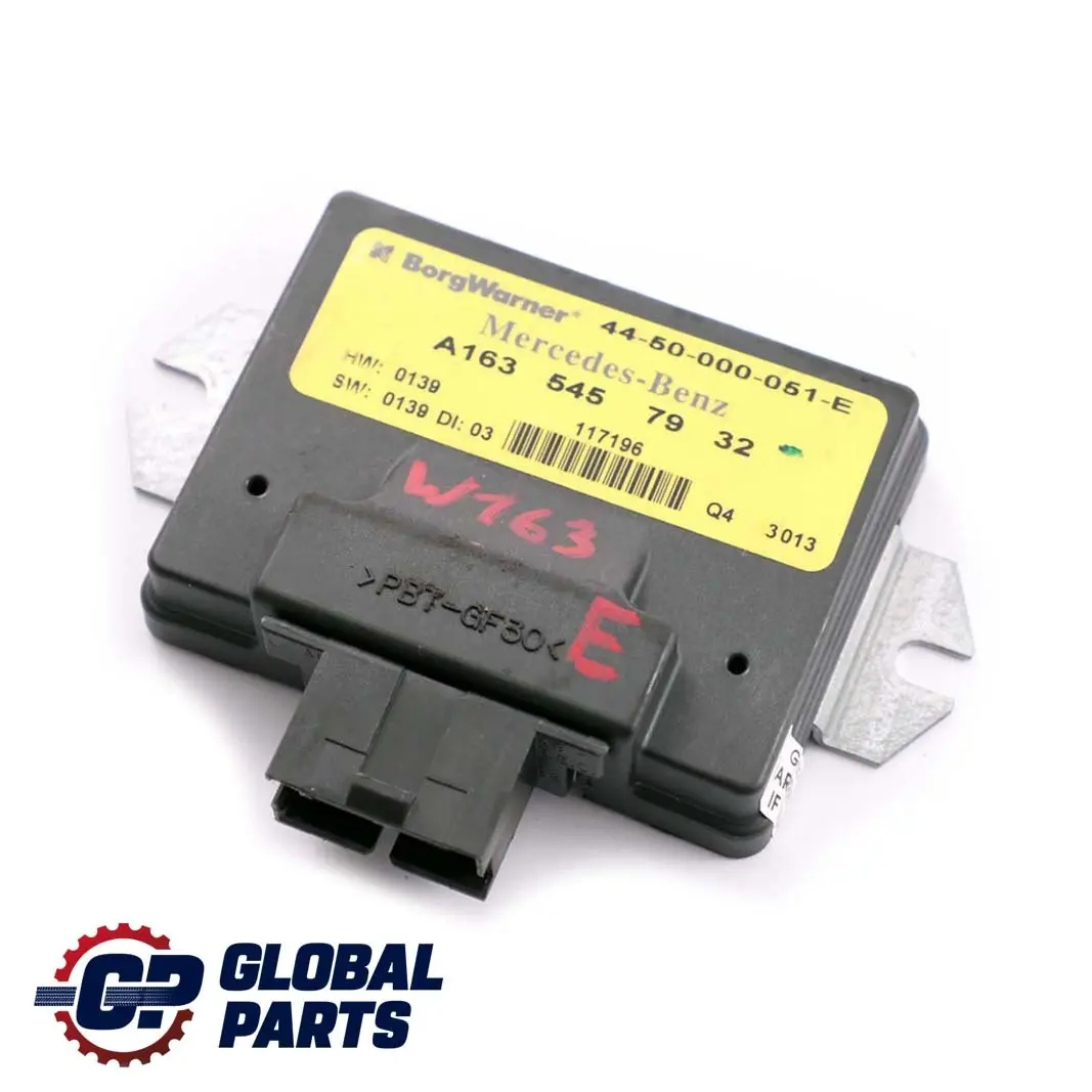 MERCEDES-BENZ M-CLASSE W163 Boite de Transfert Commande Module pour à propos du numéro de pièce A1635457932 MERCEDES-BENZ M-CLASSE W163 Boite de Transfert Commande Module - SKU A1635457932 - Numéro de pièce A1635457932