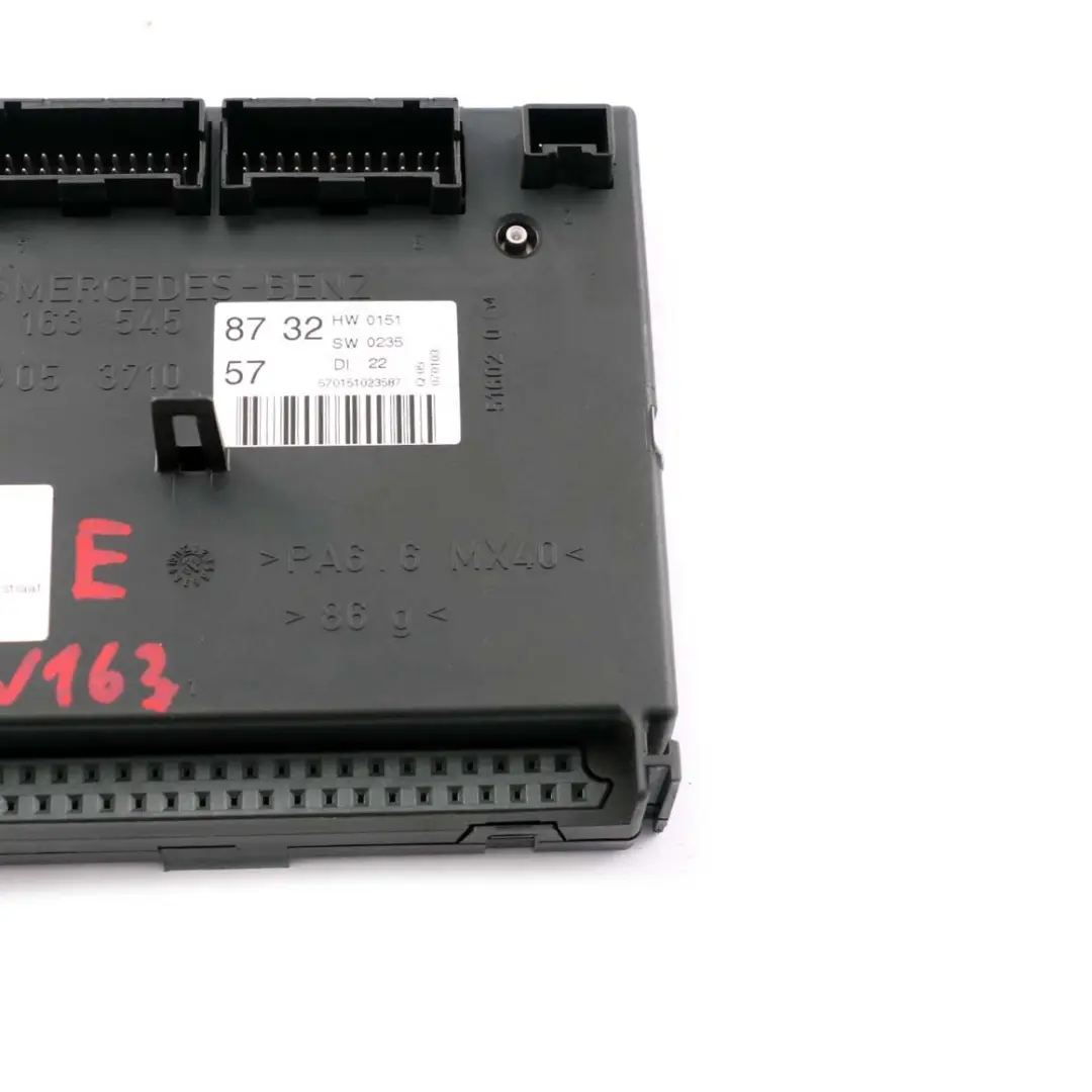 Benz ML Class W163 SAM Body Control Fuse Module Unit ECU to Mercedes with Part number A1635458732 Mercedes Benz ML Class W163 SAM Body Control Fuse Module Unit ECU - SKU A1635458732 - Part number A1635458732
