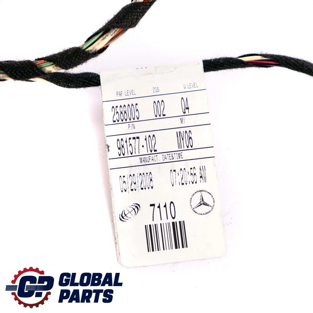 Mercedes-Benz M ML W164 Door Cable Harness Wiring Loom Rear Left N/S 13542340 to with Part number A1635461237 Mercedes-Benz M ML W164 Door Cable Harness Wiring Loom Rear Left N/S 13542340 - SKU A1635461237 - Part number A1635461237