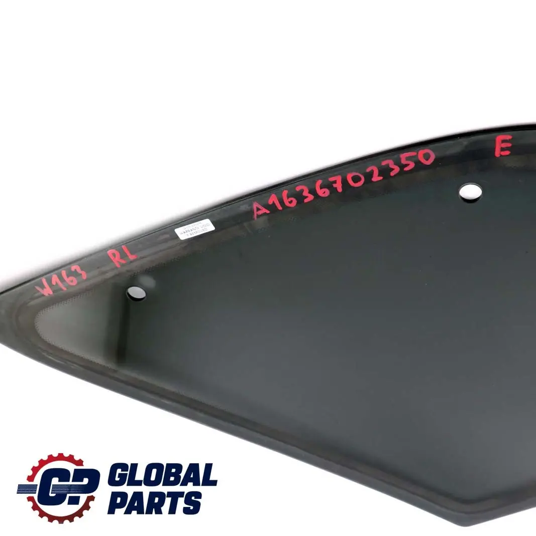 Mercedes-Benz Classe M ML W163 Posteriore Sinistra Vetro Disco AS3 per con numero di parte A1636702350 Mercedes-Benz Classe M ML W163 Posteriore Sinistra Vetro Disco AS3 - SKU A1636702350 - Numero di parte A1636702350