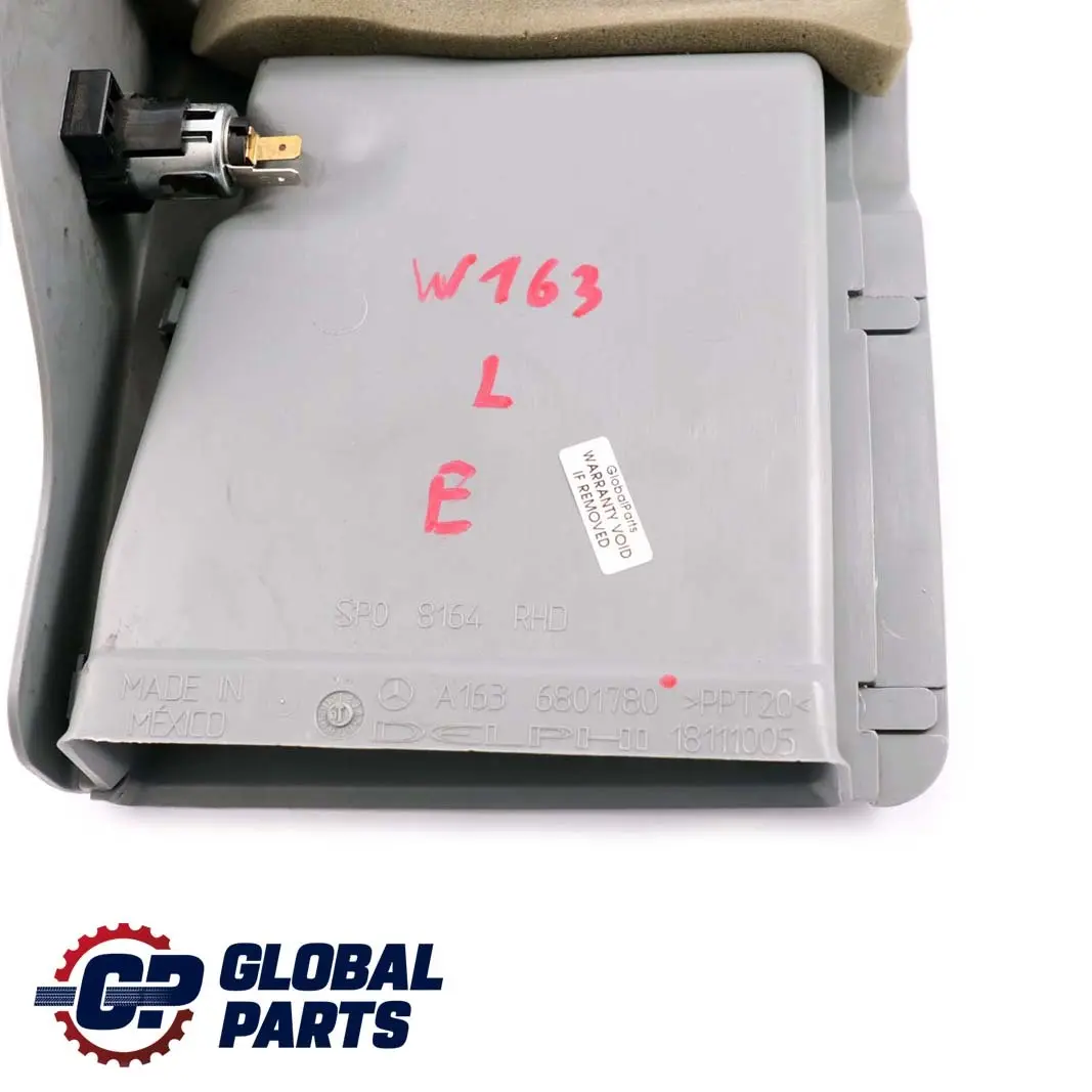 Lewa Osłona Bagażnika do Mercedes ML W163 o numerze A1636801780 Mercedes ML W163 Lewa Osłona Bagażnika - SKU A1636801780 - Numer Części A1636801780