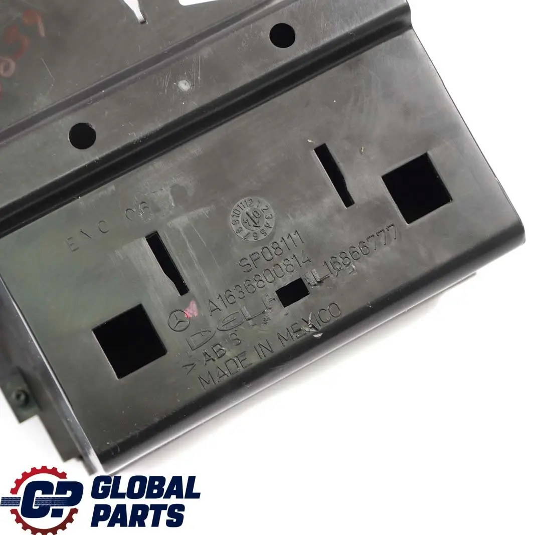  Mercedes-Benz ML W163 Mittelkonsole Getränkehalter Holz Walnuss A1636800814 - SKU A1636831175-1 - Teilenummer A1636831175