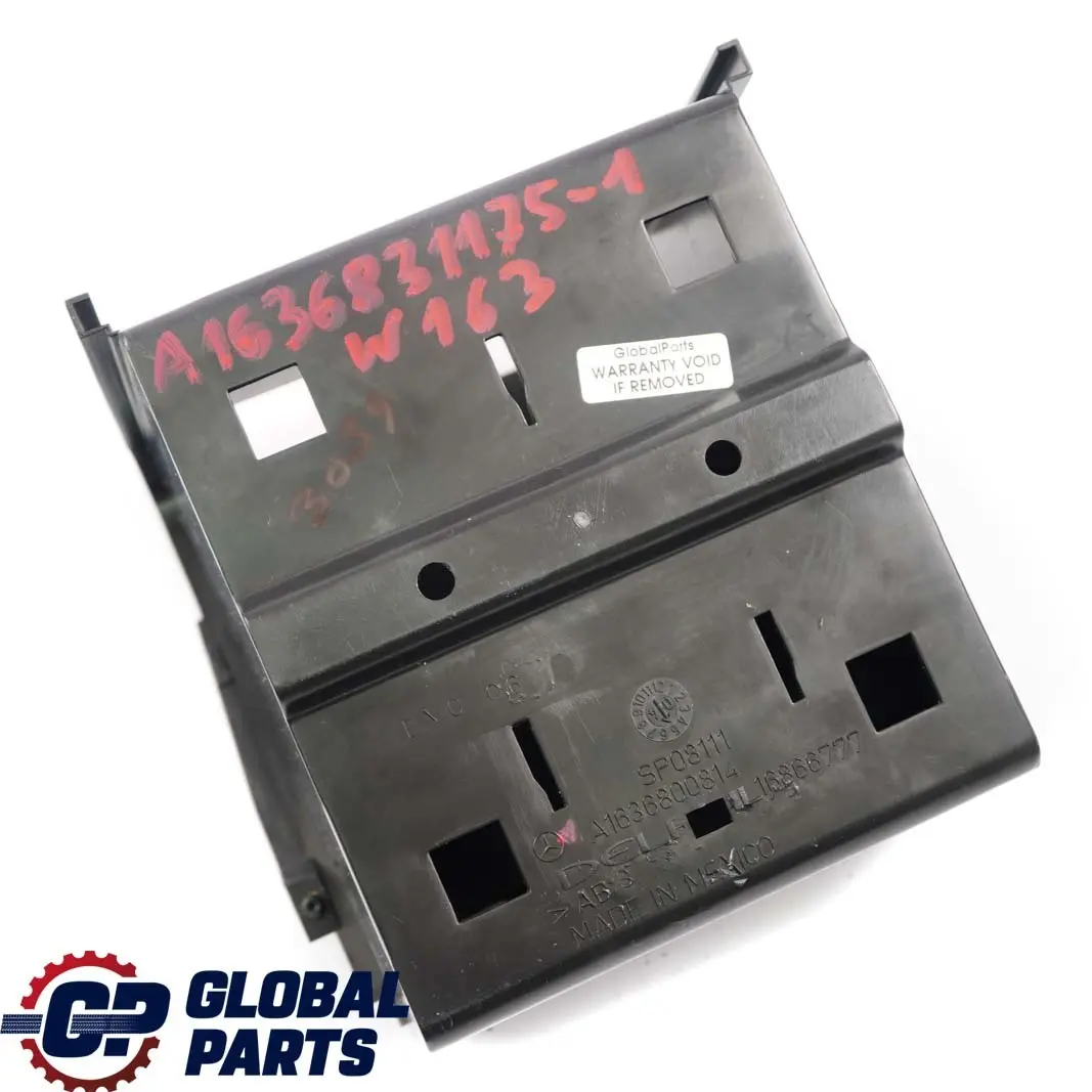  Mercedes-Benz ML W163 Mittelkonsole Getränkehalter Holz Walnuss A1636800814 - SKU A1636831175-1 - Teilenummer A1636831175