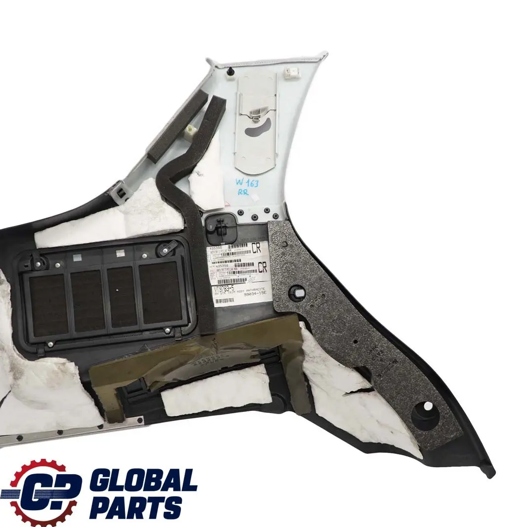  Mercedes-Benz M ML W163 Rear Right O/S Trunk Interior Panel Trim Anthracite - SKU A1636901853 - Part number A1636901853