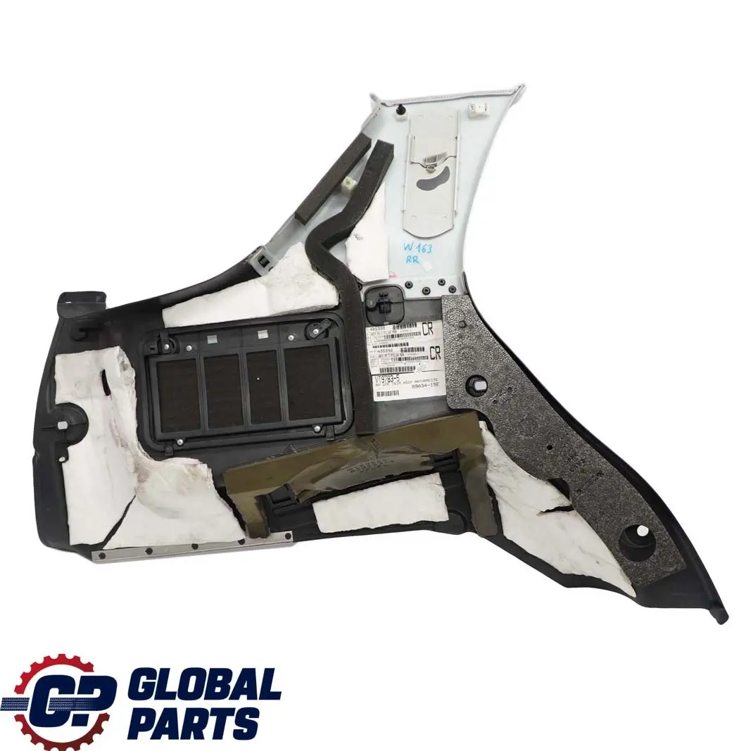 Mercedes-Benz M ML W163 Rear Right O/S Trunk Interior Panel Trim Anthracite to with Part number A1636901853 Mercedes-Benz M ML W163 Rear Right O/S Trunk Interior Panel Trim Anthracite - SKU A1636901853 - Part number A1636901853