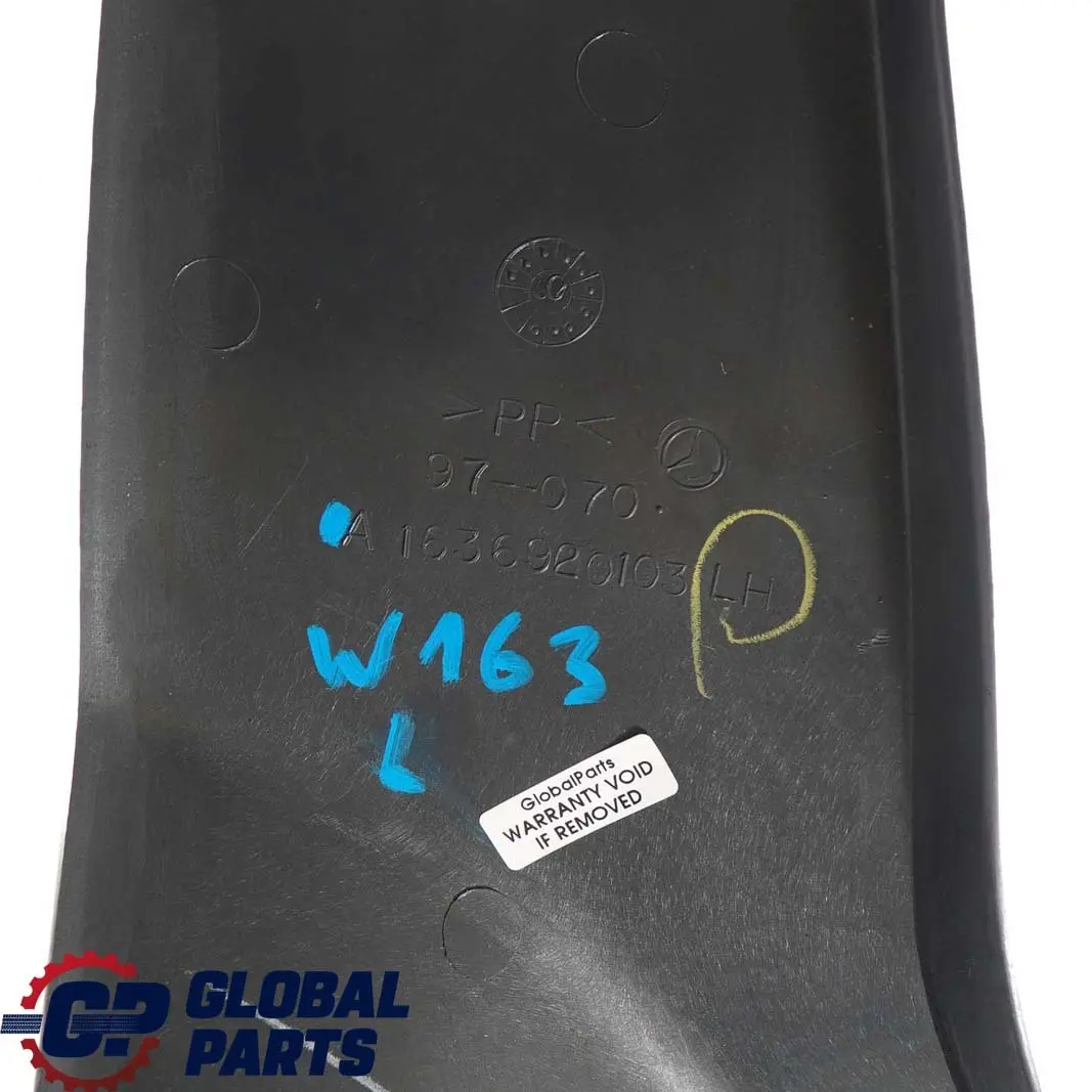  Mercedes-benz M ML W163 Capot D Colonne Arriere Gauche Anthracite - SKU A1636920103 - Numéro de pièce A1636920103