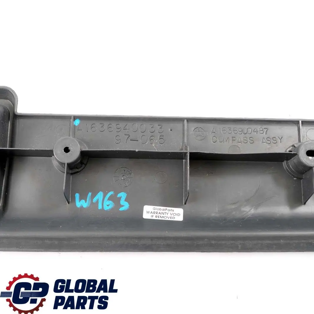  Mercedes-Benz ML W163 Loading Edge Trim Trunk Cover Boot Protection - SKU A1636940033 - Part number A1636940033
