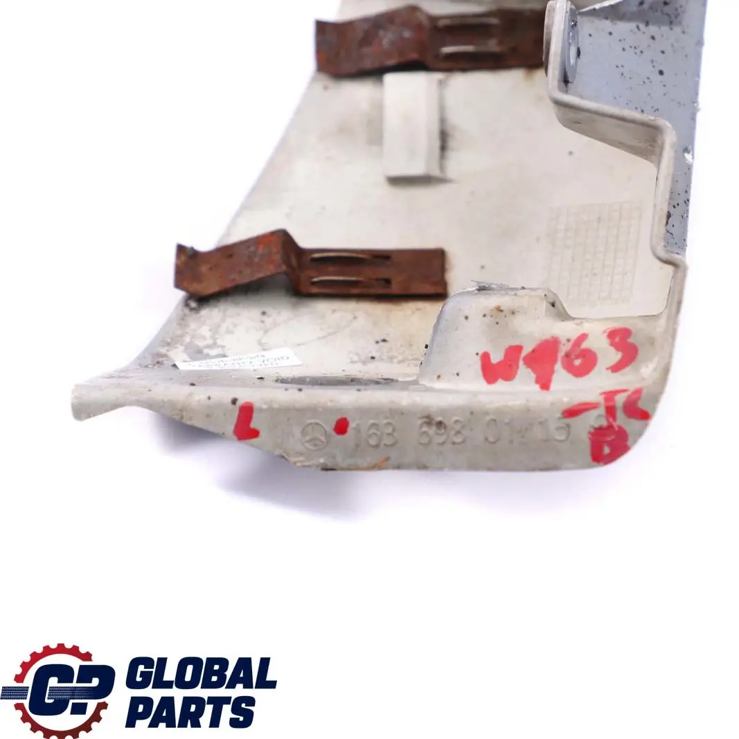  Mercedes-Benz M ML W163 Cubre faldon lateral izquierdo Teallite Azul metalizado - SKU A1636980115-TLB - Número de pieza A1636980115