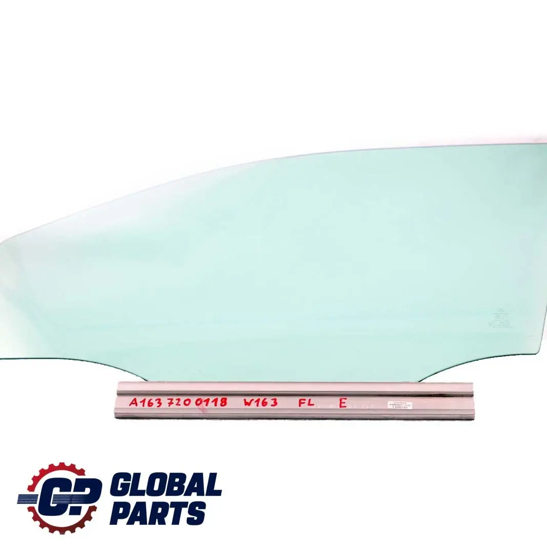 Mercedes-Benz M-Class ML W163 Front Left N/S Window Glass Green AS2 to with Part number A1637200118 Mercedes-Benz M-Class ML W163 Front Left N/S Window Glass Green AS2 - SKU A1637200118 - Part number A1637200118