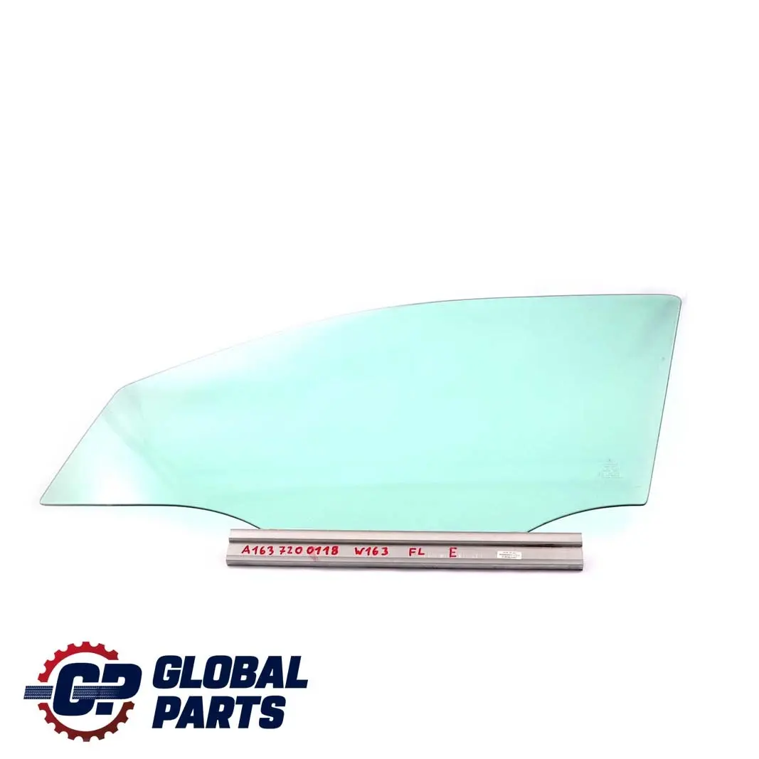  Mercedes-Benz M-Class ML W163 Front Left N/S Window Glass Green AS2 - SKU A1637200118 - Part number A1637200118