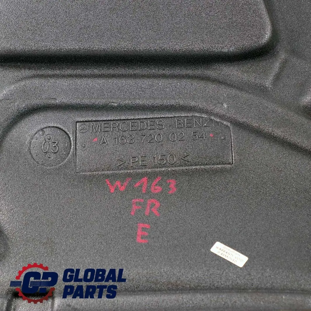 Mercedes-Benz Clase M ML W163 Junta Panel Puerta Delantera Derecha para con número de pieza A1637200254 Mercedes-Benz Clase M ML W163 Junta Panel Puerta Delantera Derecha - SKU A1637200254 - Número de pieza A1637200254