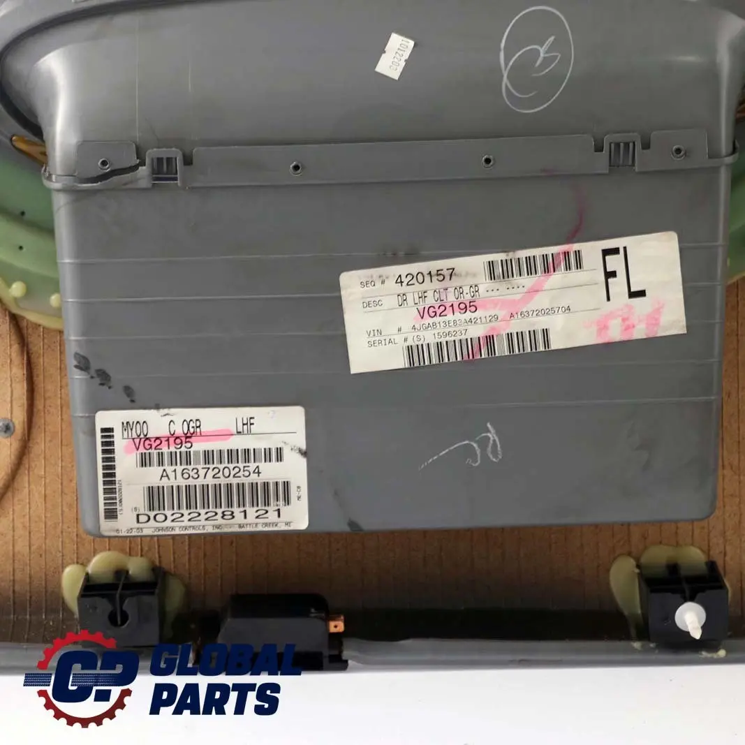 Mercedes-Benz M-Class ML W163 Front Left N/S Door Card Trim Panel Cloth Grey to with Part number A1637202570 Mercedes-Benz M-Class ML W163 Front Left N/S Door Card Trim Panel Cloth Grey - SKU A1637202570 - Part number A1637202570