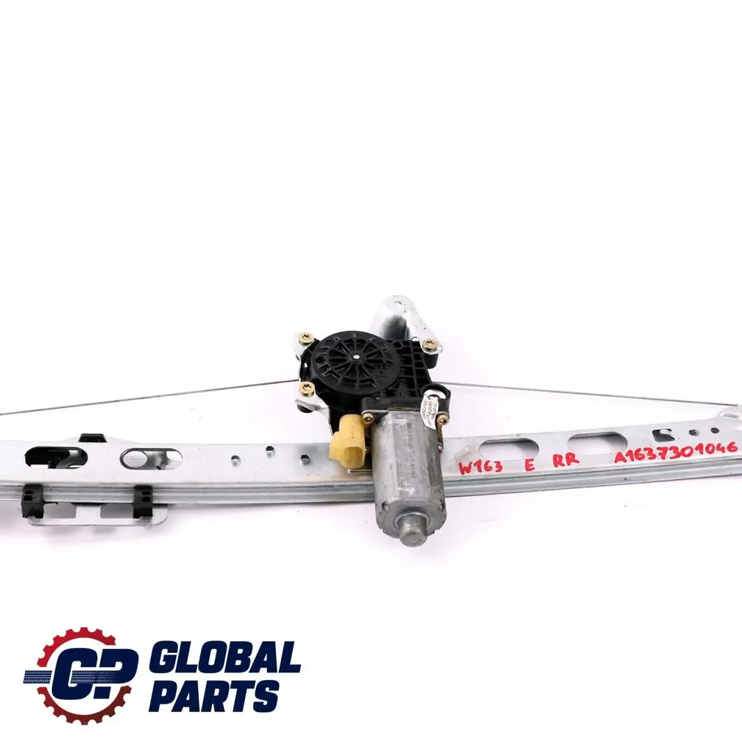 Right Door Window Regulator Lifter to Mercedes ML W163 Rear with Part number A1637301046 Mercedes ML W163 Rear Right Door Window Regulator Lifter - SKU A1637301046 - Part number A1637301046