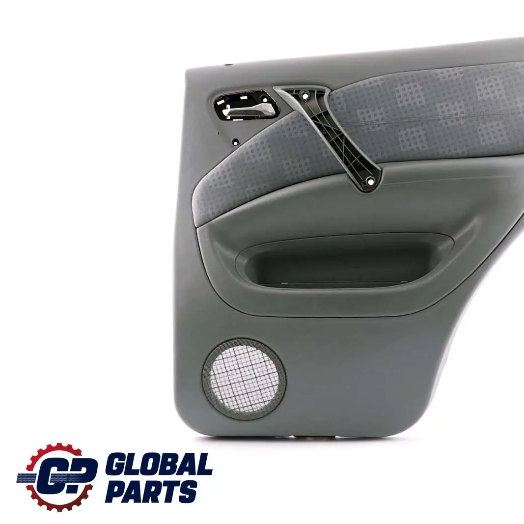 Trasera Derecha O / Panel De La tarjeta De puerta De tela gris para Mercedes W163 con número de pieza A1637301670 Mercedes W163 Trasera Derecha O / Panel De La tarjeta De puerta De tela gris - SKU A1637301670 - Número de pieza A1637301670