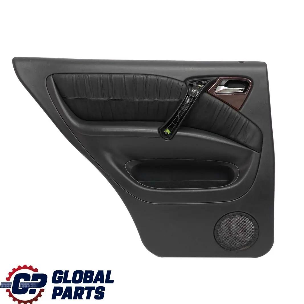  Mercedes-Benz ML W163 Rear Left N/S Door Card Trim Panel Black Leather - SKU A1637301970 - Part number A1637301970