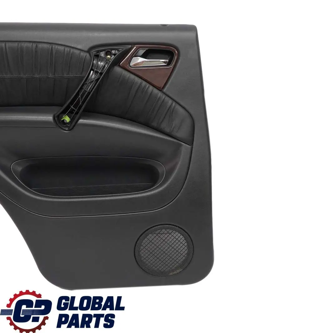  Mercedes-Benz ML W163 Rear Left N/S Door Card Trim Panel Black Leather - SKU A1637301970 - Part number A1637301970