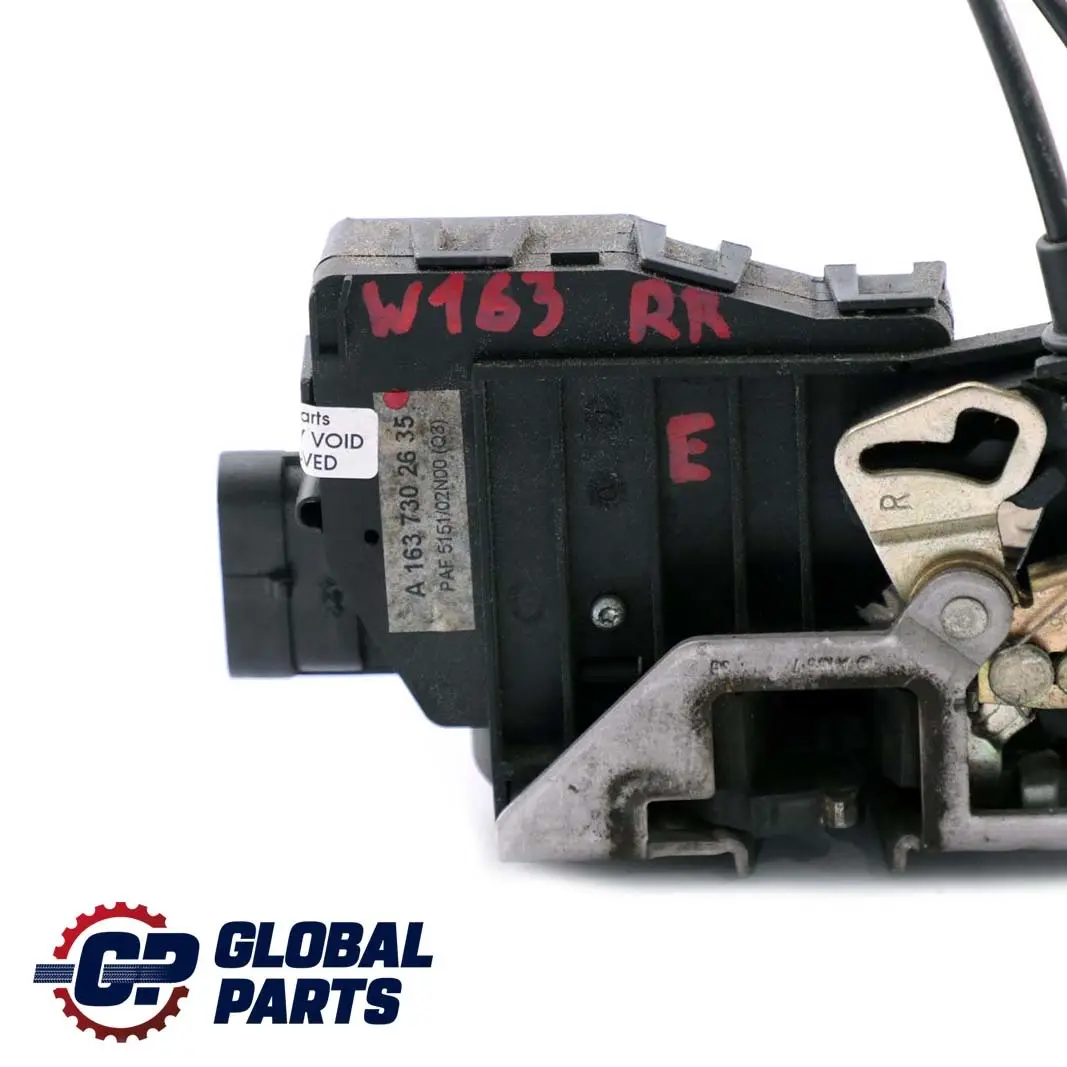 Right Door Lock Mechanism Actuator to Mercedes M-Class ML W163 Rear with Part number A1637302635 Mercedes M-Class ML W163 Rear Right Door Lock Mechanism Actuator - SKU A1637302635 - Part number A1637302635