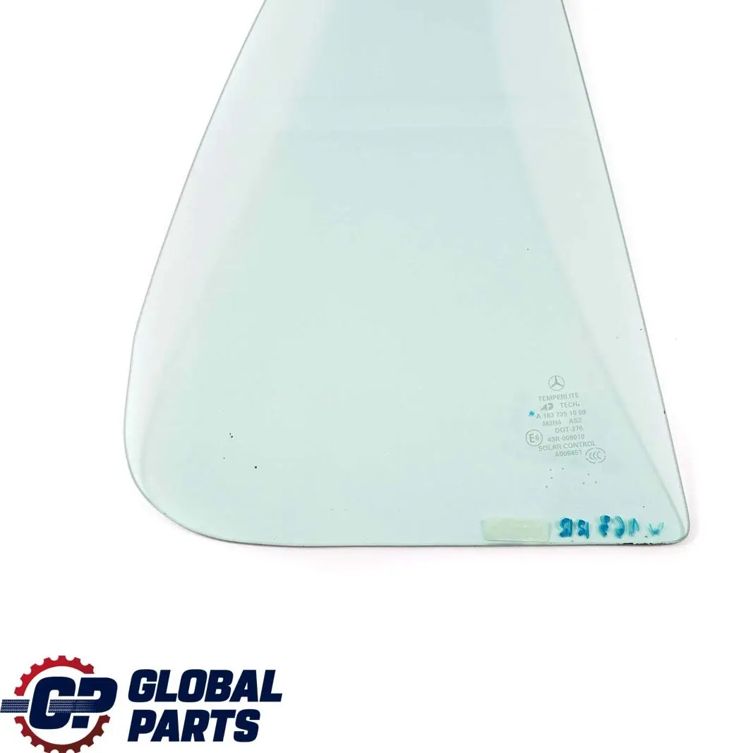 Mercedes-Benz M-Class ML W163 Rear Right O/S Door Window Small Green Glass AS2 to with Part number A1637351009 Mercedes-Benz M-Class ML W163 Rear Right O/S Door Window Small Green Glass AS2 - SKU A1637351009 - Part number A1637351009