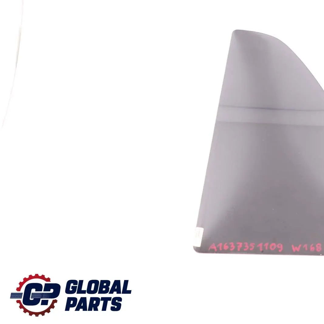 Left N/S Door Window Small Tinted Black Glass AS3 to Mercedes M-Class ML W163 Rear with Part number A1637351109 Mercedes M-Class ML W163 Rear Left N/S Door Window Small Tinted Black Glass AS3 - SKU A1637351109 - Part number A1637351109
