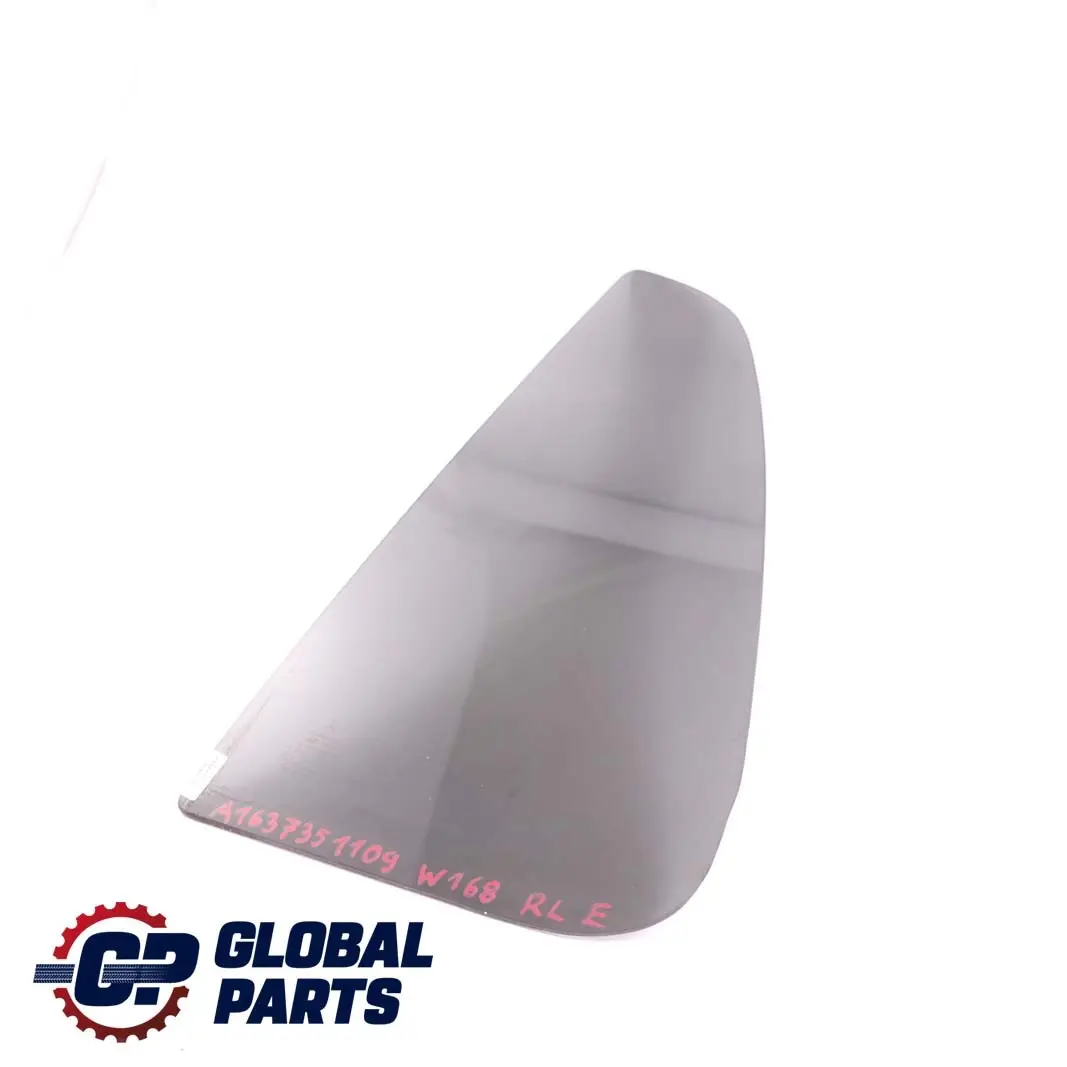 Left N/S Door Window Small Tinted Black Glass AS3 to Mercedes M-Class ML W163 Rear with Part number A1637351109 Mercedes M-Class ML W163 Rear Left N/S Door Window Small Tinted Black Glass AS3 - SKU A1637351109 - Part number A1637351109