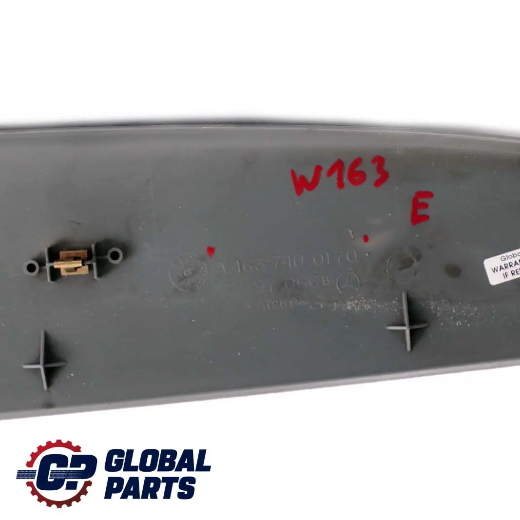  Mercedes-Benz M ML W163 Tailgate Boot Top Interior Trim Cover Grey - SKU A1637400170 - Part number A1637400170