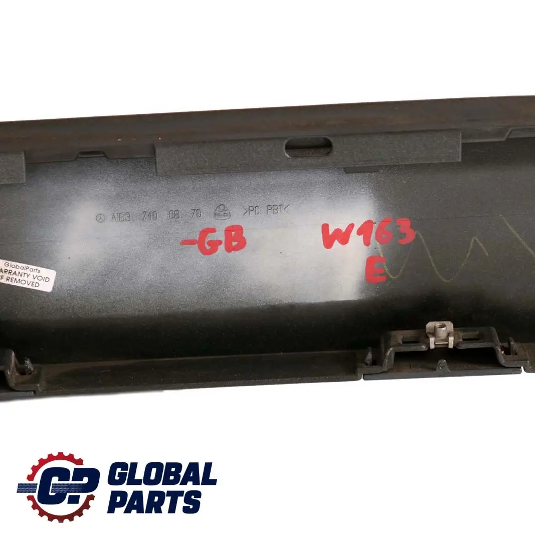  Mercedes-Benz M-Class W163 Rear Tailgate Lower Trim Cover Panel Green Black 189 - SKU A1637400870-GB - Part number A1637400870