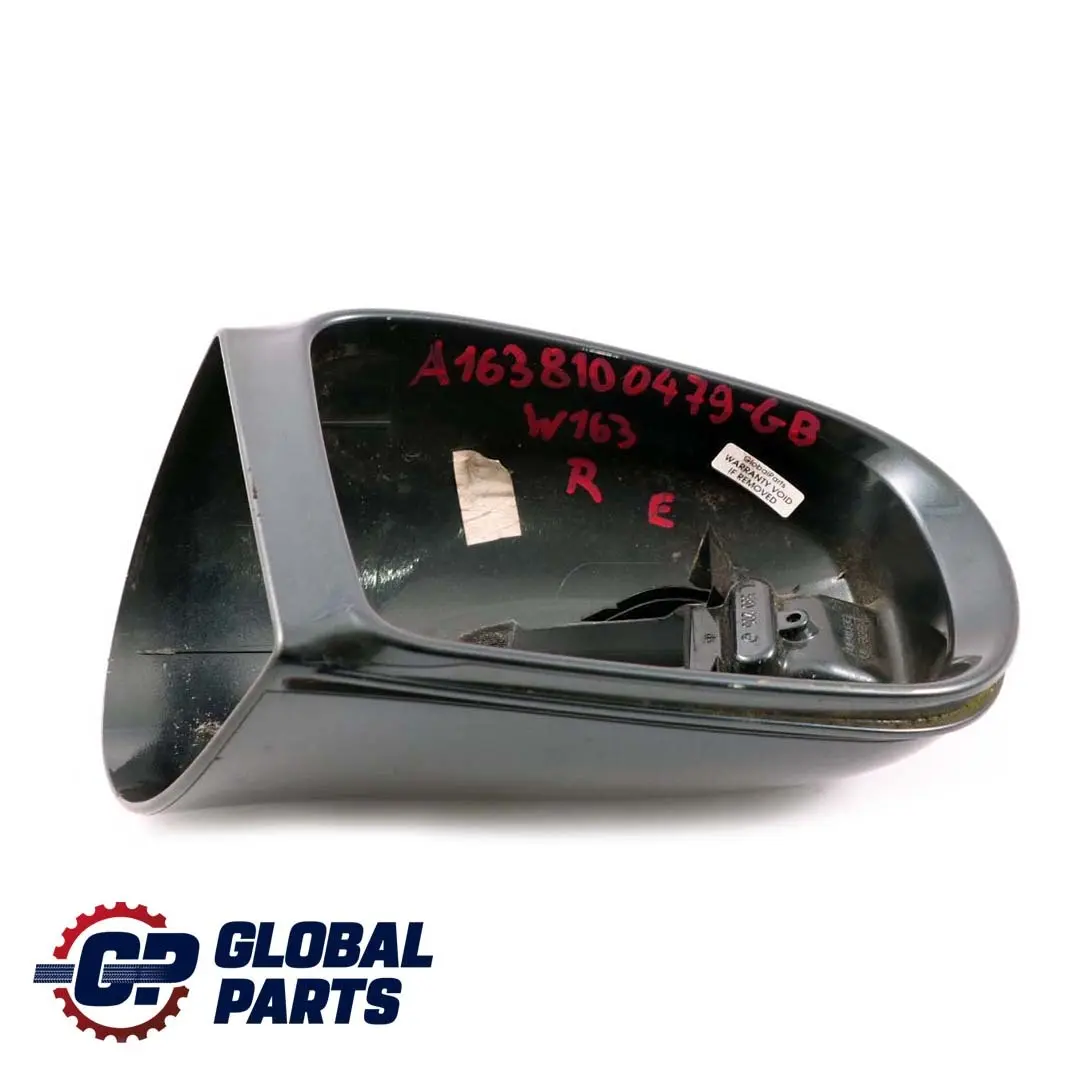 Mercedes-Benz M ML W163 Right Cover Wing Mirror Housing Green Black to with Part number A1638100479 Mercedes-Benz M ML W163 Right Cover Wing Mirror Housing Green Black - SKU A1638100479-GB - Part number A1638100479