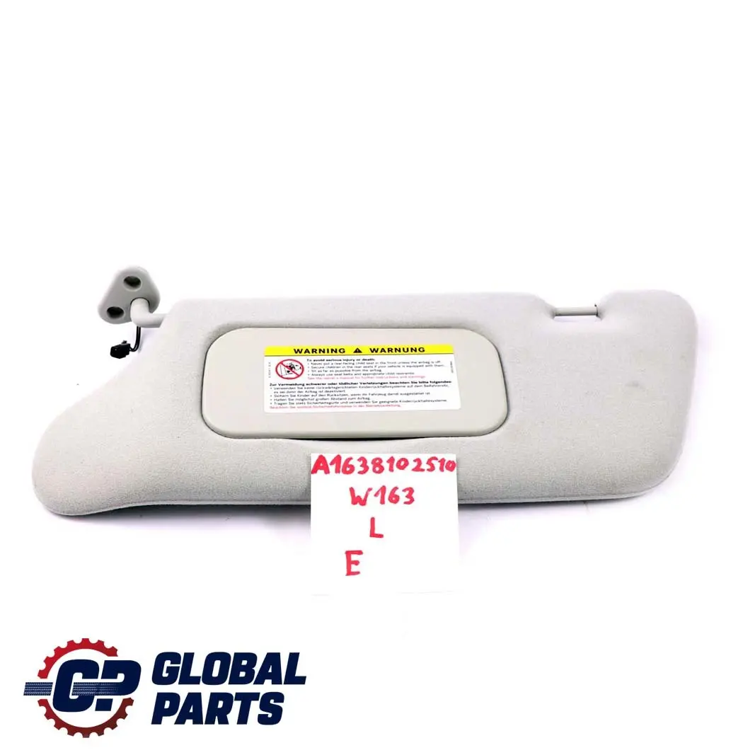 Mercedes-Benz M ML W163 Blende Sonnenblende Beleuchtet Links für mit Teilenummer A1638102510 Mercedes-Benz M ML W163 Blende Sonnenblende Beleuchtet Links - SKU A1638102510 - Teilenummer A1638102510