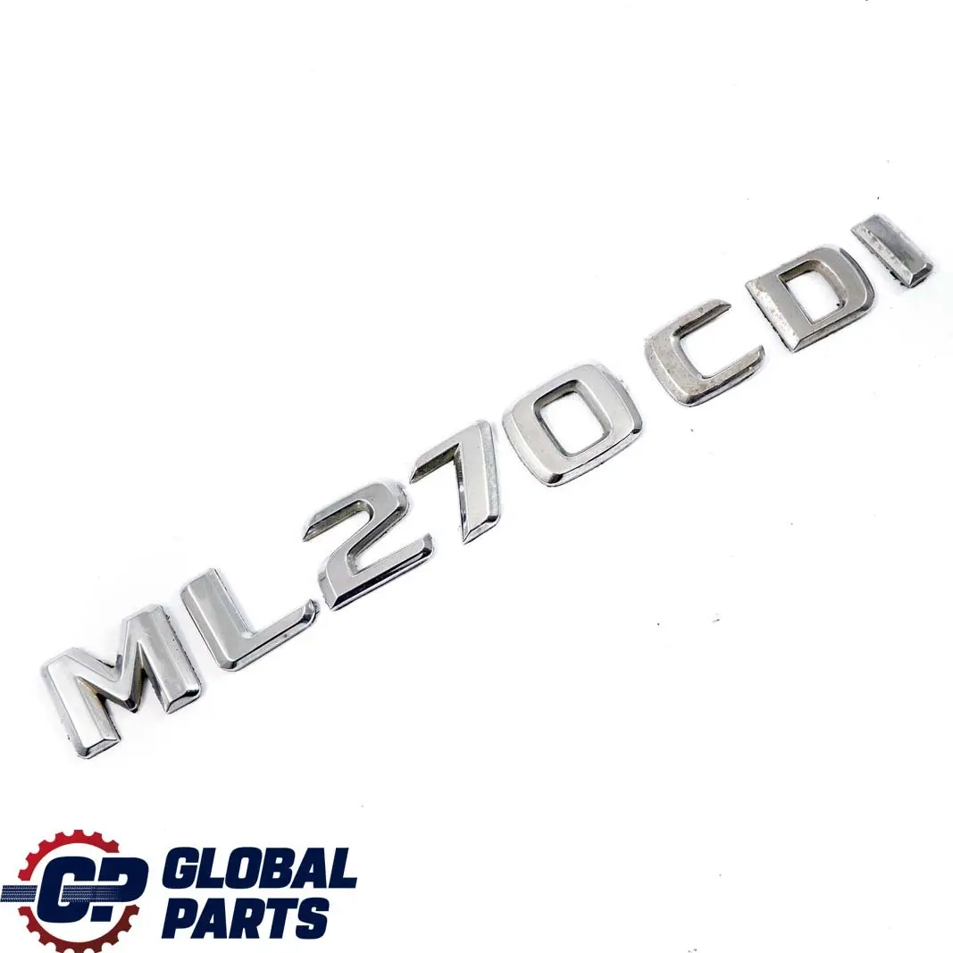 Mercedes ML W163 270 CDI Maletero Portón Trasero Adherido Emblema Lettering - SKU A1638170815 - Número de pieza A1638170815