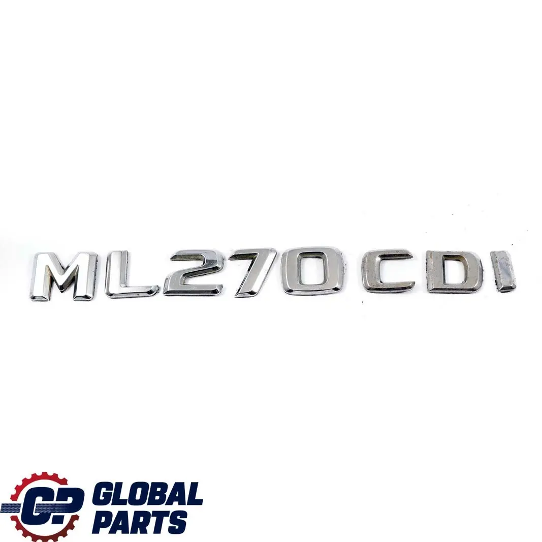 Mercedes ML W163 270 CDI Maletero Portón Trasero Adherido Emblema Lettering - SKU A1638170815 - Número de pieza A1638170815