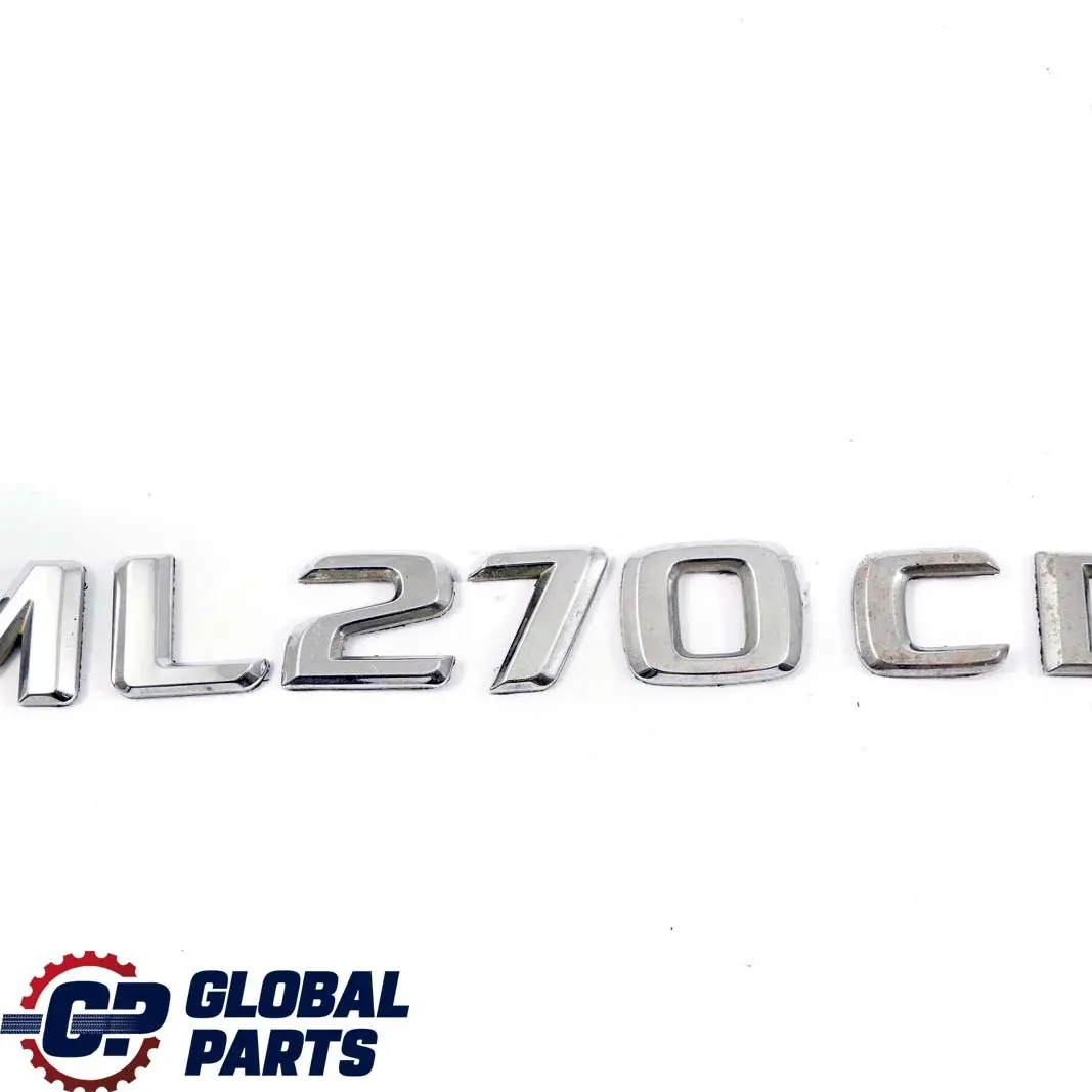 Mercedes ML W163 270 CDI Maletero Portón Trasero Adherido Emblema Lettering - SKU A1638170815 - Número de pieza A1638170815