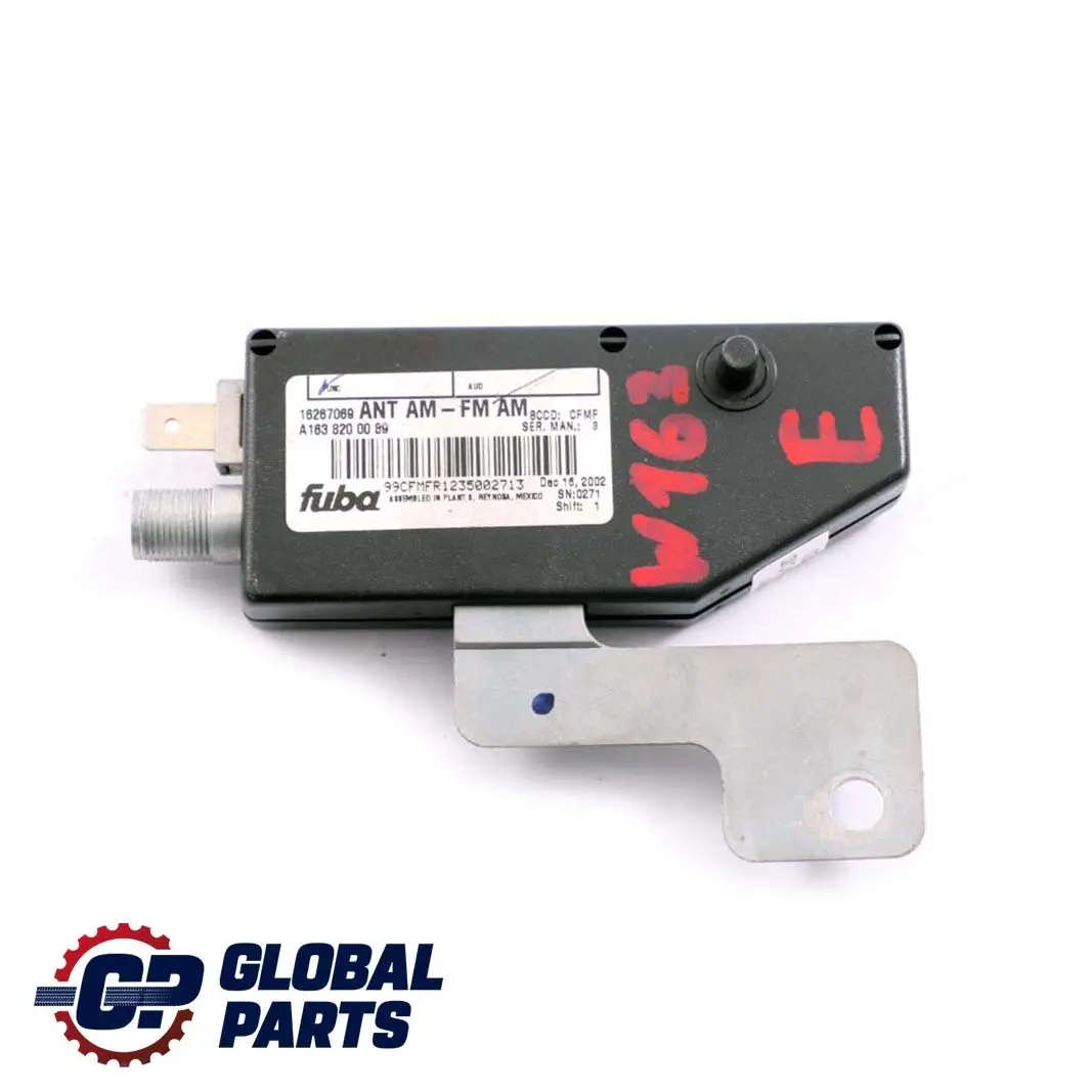 Mercedes-Benz Clase M ML W163 Antena De radio Amplificador para con número de pieza A1638200089 Mercedes-Benz Clase M ML W163 Antena De radio Amplificador - SKU A1638200089 - Número de pieza A1638200089