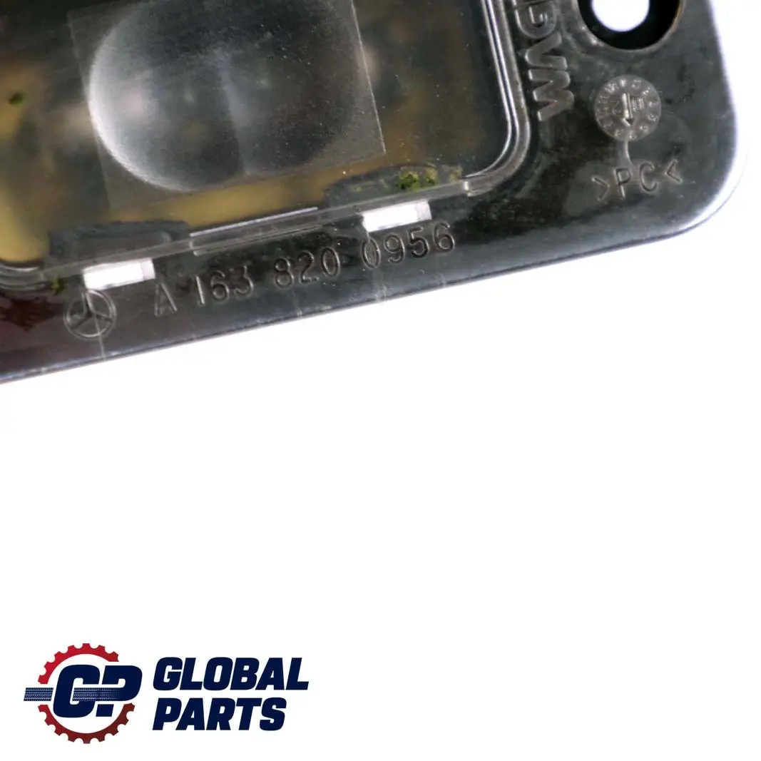 Mercedes-Benz M-Class ML W163 Number Plate Light Exterior Lamp to with Part number A1638200956 Mercedes-Benz M-Class ML W163 Number Plate Light Exterior Lamp - SKU A1638200956 - Part number A1638200956