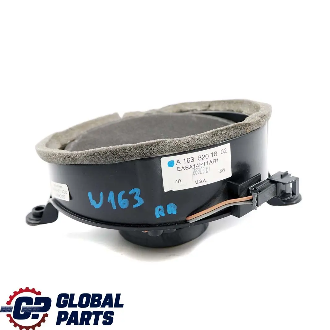 Mercedes-Benz Clase ML W163 Trasero Derecho Puerta Altavoz Altavoz para con número de pieza A1638201802 Mercedes-Benz Clase ML W163 Trasero Derecho Puerta Altavoz Altavoz - SKU A1638201802 - Número de pieza A1638201802