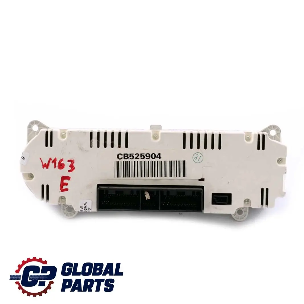 Mercedes M-Class ML W163 Heater Climate Control Unit Switch Panel - SKU A1638204289 - Part number A1638204289