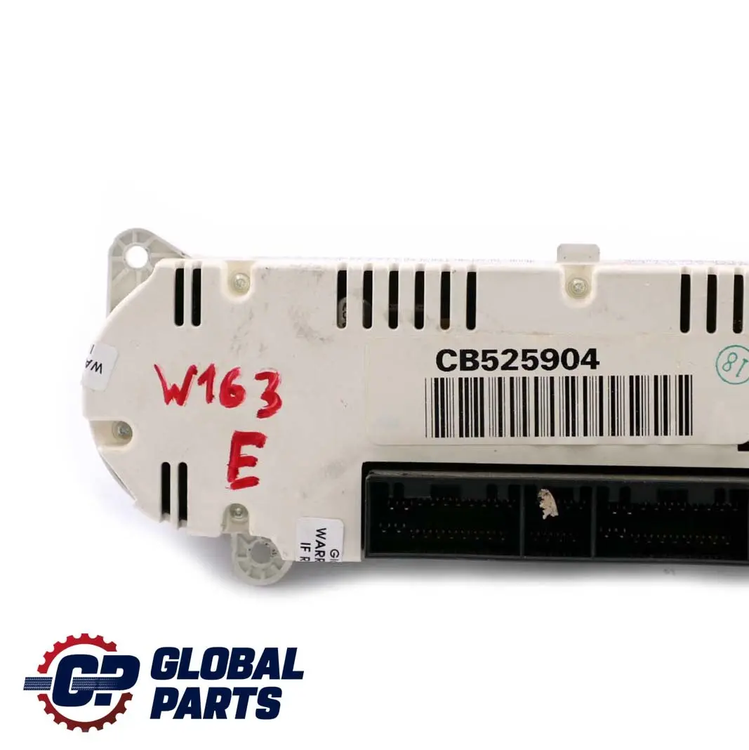 Mercedes M-Class ML W163 Heater Climate Control Unit Switch Panel - SKU A1638204289 - Part number A1638204289
