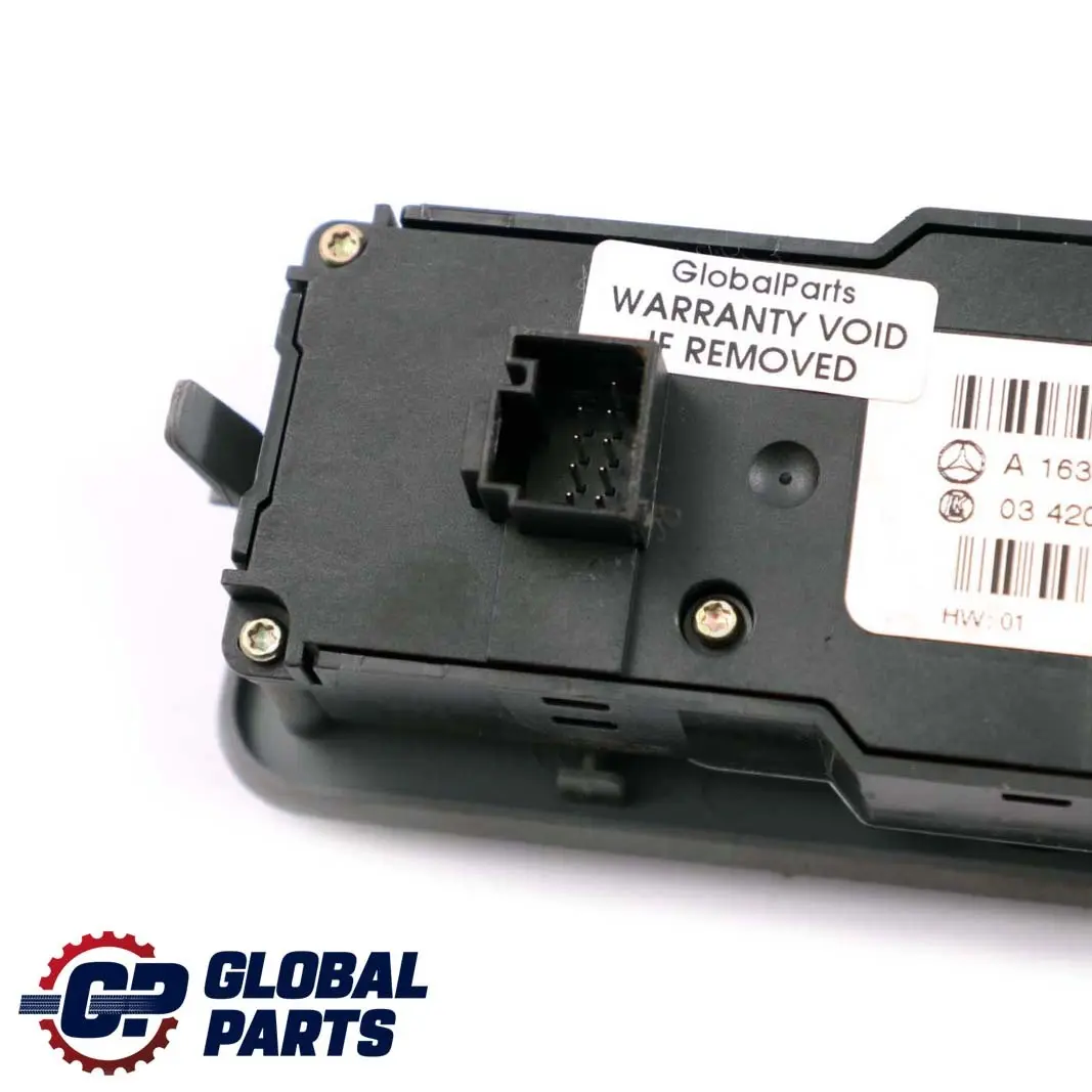  Mercedes-Benz M-Class W163 Centre Console Window Air Conditioning Switch Panel - SKU A1638204910 - Part number A1688206810
