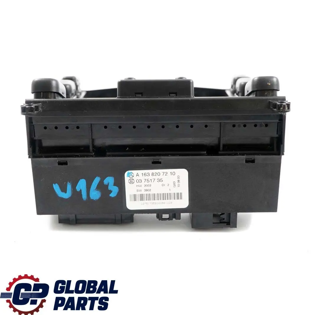  Mercedes-Benz M ML W163 Centre Console Window Mirror Control Switch - SKU A1638207210 - Part number A1638207210