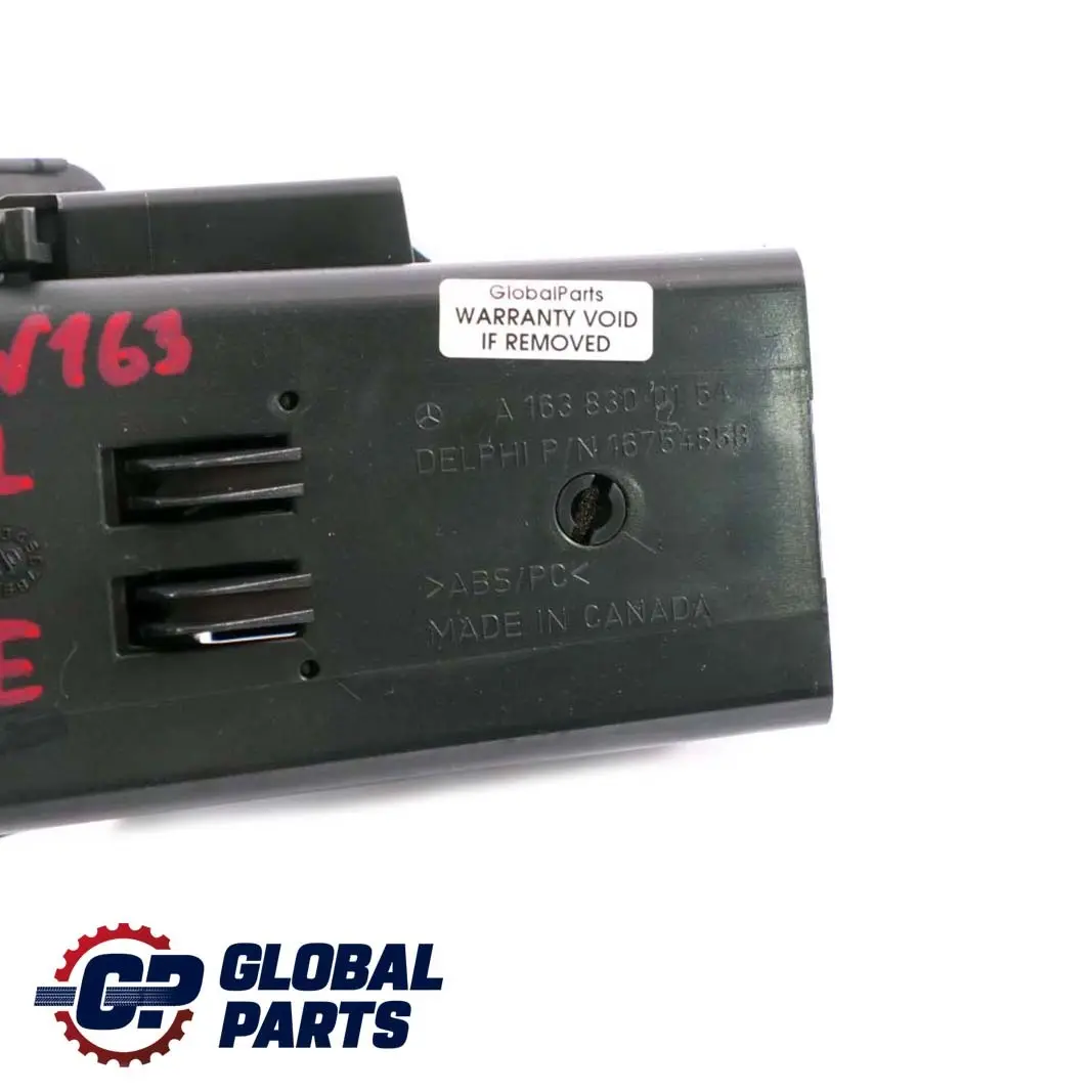 Boquilla De ventilacion izquierda Salpicadero para Mercedes W163 con número de pieza A1638300154 Mercedes W163 Boquilla De ventilacion izquierda Salpicadero - SKU A1638300154 - Número de pieza A1638300154