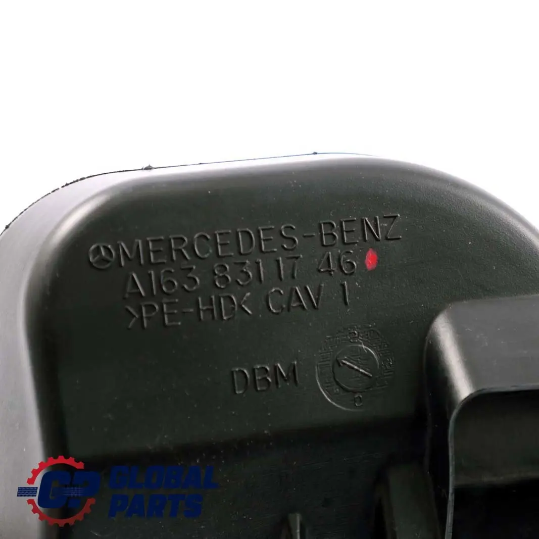 Mercedes Clase ML W163 Conducto De Aire Guia Canal Inferior Central - SKU A1638311746 - Número de pieza A1638311746